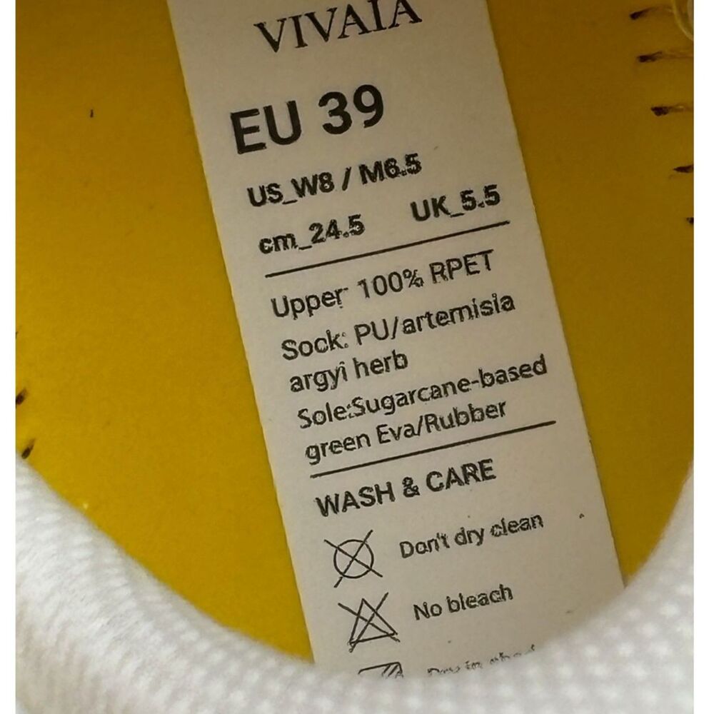 ~ Washable Vivaia 39 Urban Sneakers White Mesh Athletic Shoes Wmn 8 M6.5 Unisex - Picture 5 of 6